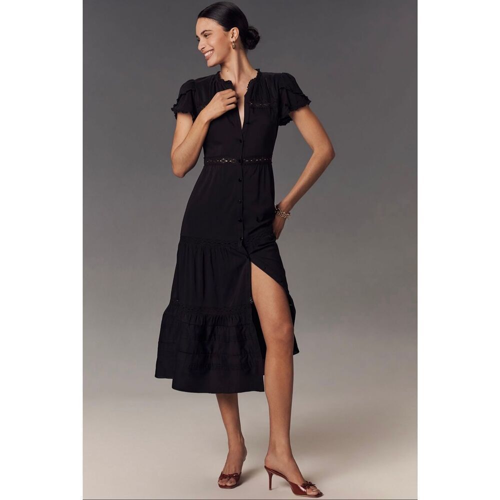 Reformation Zebrina Short- Sleeve Dress-NWT